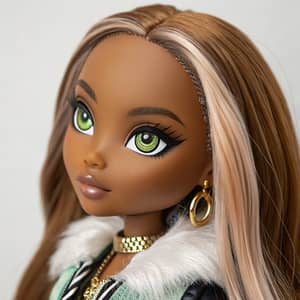 Stunning Lightskin Bratz Doll with Green Gold Eyes