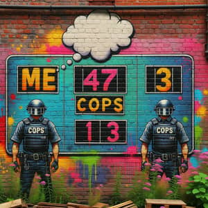 Colorful Graffiti Art Inspiration at Urban Brick Wall