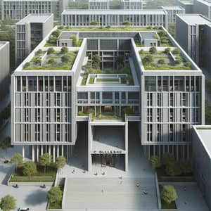 Architectural Minimalism: College Building with Rooftop Gardens