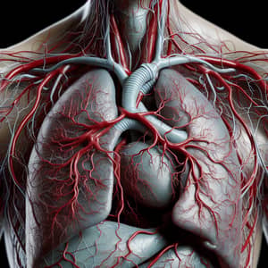 Human Lung Blood Vessels: Hyper-Realistic Anatomy