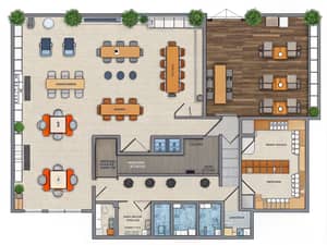 Intricate Office Floor Plan Design Ideas