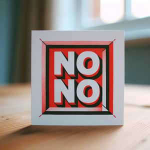 My No No Square Art Design