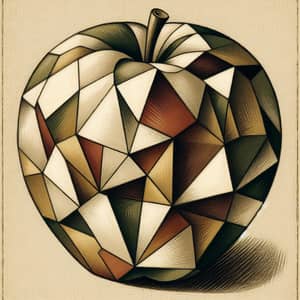 Cubist Apple Art: A Modern Take on Tradition