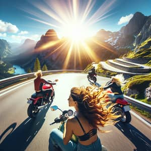 Scenic European Motorcycle Rides | Joyful Riders Amidst Stunning Landscapes