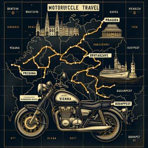 Golden Motorcycle Adventure: Bratislava to Budapest Route