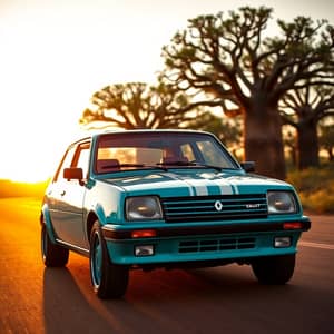 Tuned Vintage Renault Clio: Turquoise Beauty