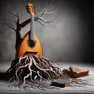 Balalaika Horror Scene With Growing Roots