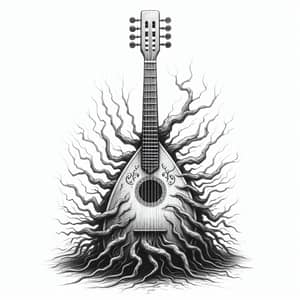 Roots of Trees Balalaika: Russian Musical Instrument Sketch