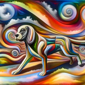 Surrealistic Dog Interpretation | Imaginative Artwork