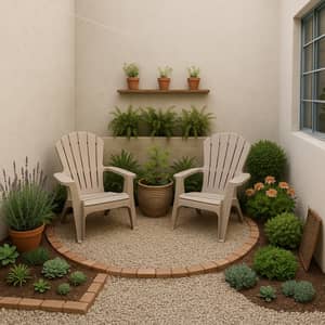 Relaxing Low-Cost Outdoor Garden Design