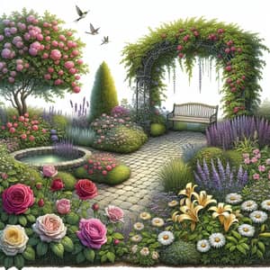 Breathtaking Garden: Roses, Lavender, Lilies & More