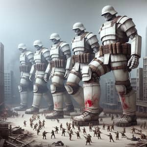 Epic Battle: Stormtroopers Overlook War-Torn City