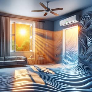 Contrasting Warm Sunray and Cool Air in Room | Interior Visuals