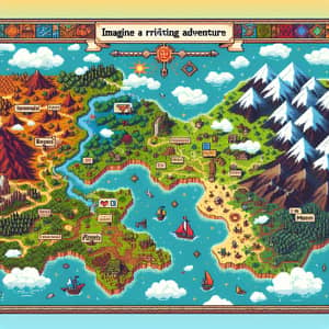 Epic Pixel Art Adventure Map