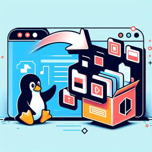 Linux File Compression: Penguin Compressing JPEG, PNG, GIF