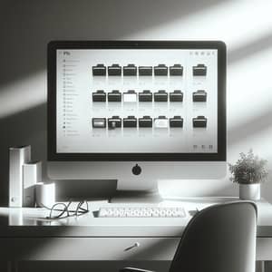 Minimalist File Management Workspace | Organized and Clean Setup