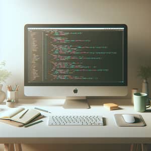 Minimalistic HTML Coding Scene | Clean Workspace Design
