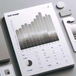 Minimalist Disk Usage Report with Aesthetic Bar Chart