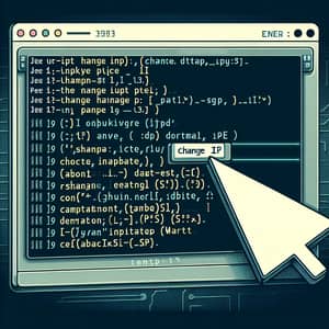 Linux Terminal: Executing 'Change IP' Command