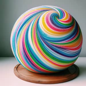 Brazilian Frozen Sweet Candy | Colorful 12" Diameter Treat