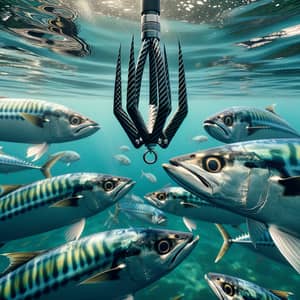 Shimmering Horse Mackerel Eye Carbon Fiber Fishing Hook