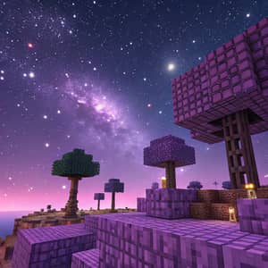 Cosmos Purple Theme for Minecraft