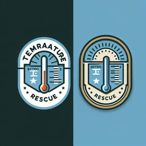 Temperature Rescue | HVAC Company Logo Design