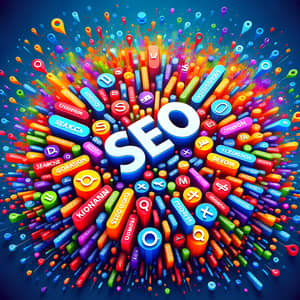 Dynamic & Vibrant Search Engine Optimization Visual