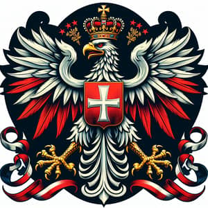 Polish Eagle with Crown and Cross