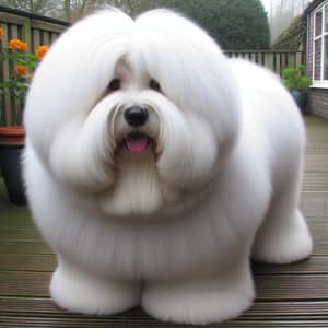 Extraordinarily Large Cotton de Tulear Dog