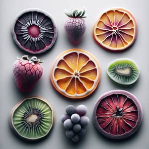 Elegant Frozen Dried Fruits in Minimalist Style