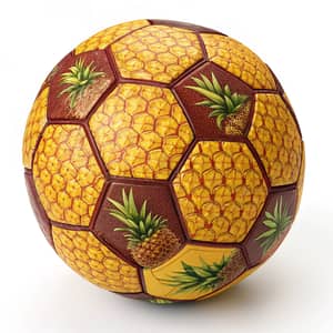 Unique Soccer Ball with Pineapple Texture