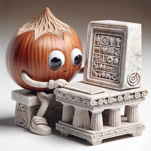 Ancient Greek Style Hazelnut Computer Art