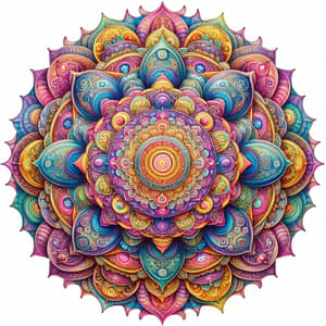 Radiant Crown Chakra Mandala for Spiritual Harmony