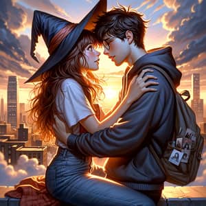 Magical Embrace: Harry Potter & Marvel Crossover Art