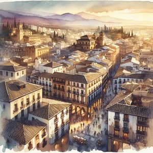 Acuarela de Granada: Captivating Cityscape Art