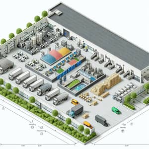 Detailed Floor Plan for Raw Material Reception Area