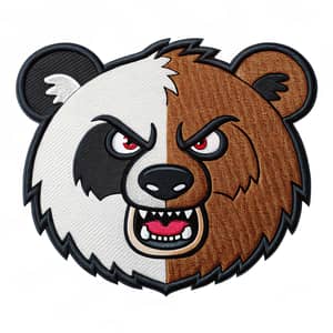 Angry Panda-Brown Bear Hybrid Patch Design