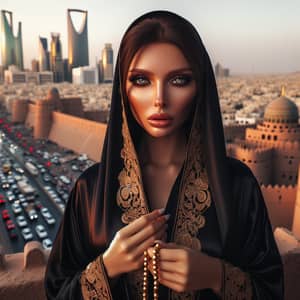 Middle Eastern Woman in Riyadh: Culture and Beauty