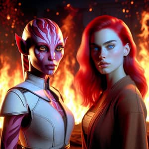 Courageous Heroes: Star Wars Twi'lek & Human Duo