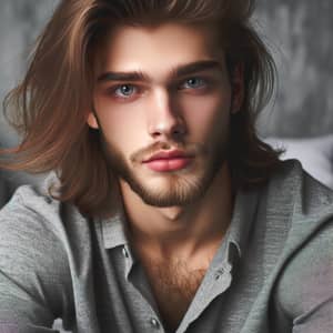 Unfaithful 18-Year-Old with Beard and Long Hair