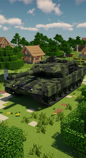 Minecraft Leopard 2A4 Tank - Creative Builds