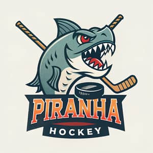 Piranha Hockey Logo - Fierce Team Spirit