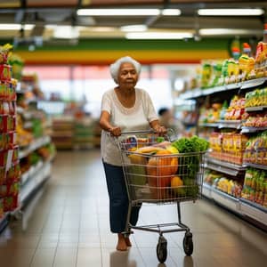 Pacific Island Woman Shopping in Supermarket | Documentary Style