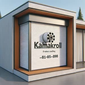 Kalmakroll Roller Shutter Advertisements on Modern House