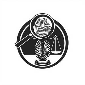 Black and White Criminology Logo Design