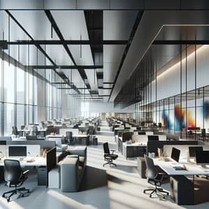 Modern Office Interior Design with Sleek Aesthetic