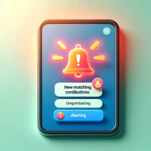 New Matching Contributions Alert Notification