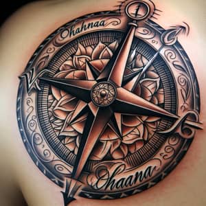 Ohana Compass Tattoo Design | Meaningful Ink