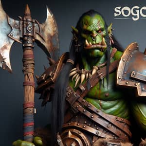 Muscular Orc Warrior Soggo in Battle Armor | Worldofwarcraft